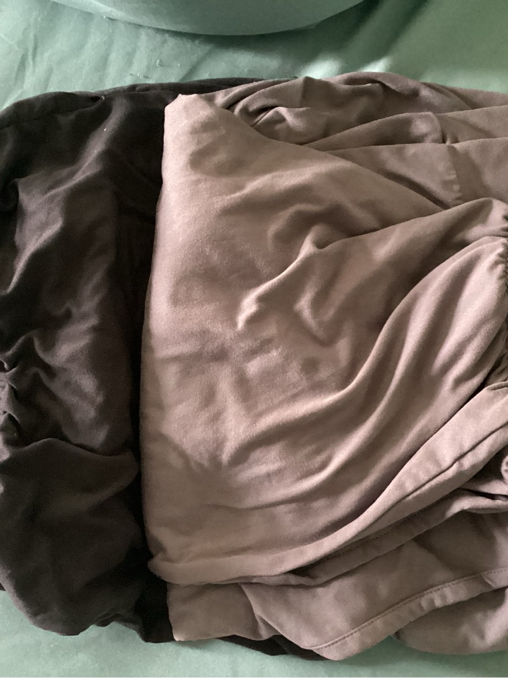 Women's Track Joggers in Light Gray and Dark Gray